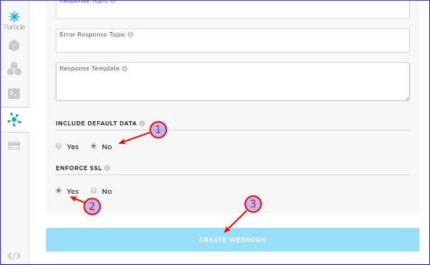 Particle Webhook Particle Webhook